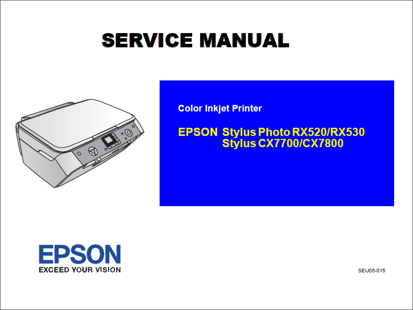 EPSON RX520_RX530_CX7700_CX7800 Service Manual-1